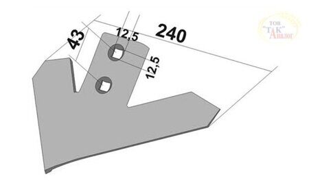 Лапа культиватора John Deere (Л-01.524)